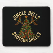 Jingle Bells Shotgun Shells Funny Hunting Christma Mousepad (Vorne)