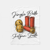 Jingle Bells Shotgun Shells (on Back)  Fleecedecke (Vorderseite)