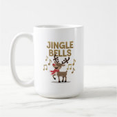 Jingle Bells Singing Reindeer Kaffeetasse (Links)