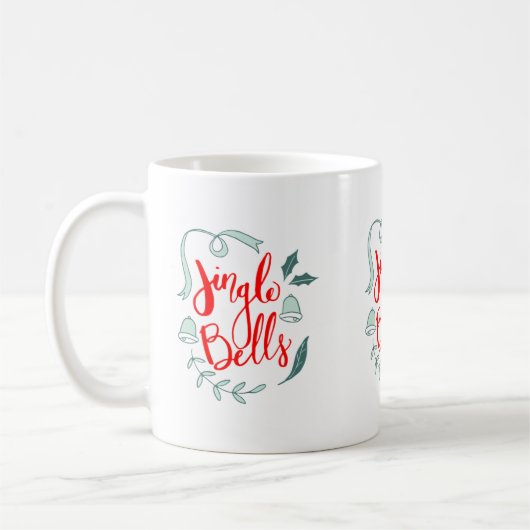 Jingle Bells Urlaub Kaffeetasse (Links)