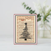 "Jingle Bells" - Vintages Notizbuch Weihnachten (Stehend Vorderseite)