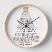 "Jingle Bells" (Wall Clock) Uhr (Vorderseite)