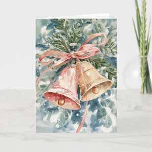 Jingle Bells Wasserfarben Weihnachtsfeiertagsmaler Feiertagskarte