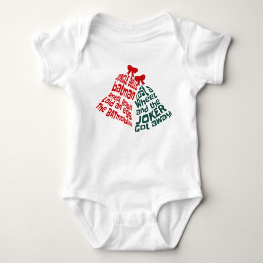 Jingle Bells Whimsy Baby Strampler (Vorderseite)