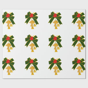 Jingle Bells White Wrapping Paper Geschenkpapier