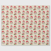 Jingle Bells with Santa Claus Geschenkpapier (Flach)