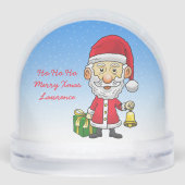 Jingle Bells with Santa Claus Schneekugeln (Rückseite)