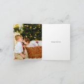 Jingle Bells with Santa Foto Christmas Card Karte (Innenseite)