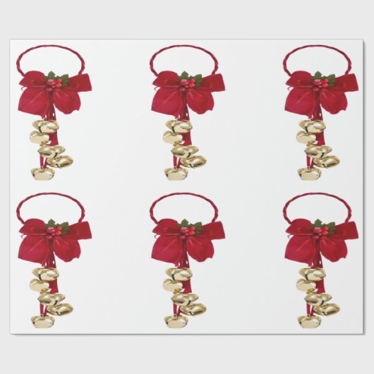 Jingle Bells Wrapping Paper Geschenkpapier (Flach)