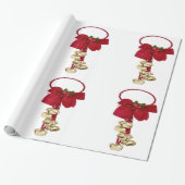 Jingle Bells Wrapping Paper Geschenkpapier (Ungerollt)