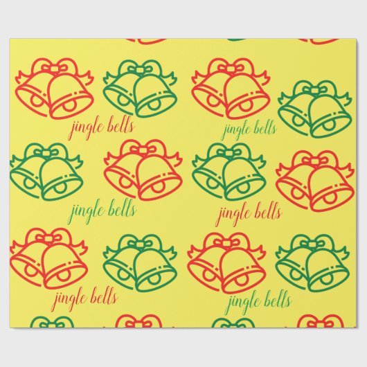 JIngle Bells Wrapping Paper Geschenkpapier (Flach)