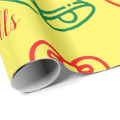 JIngle Bells Wrapping Paper Geschenkpapier (Rolleneckpunkt)
