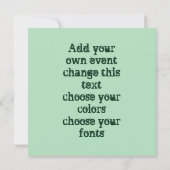 Jingle Bly Dancer Einladung (Rückseite)