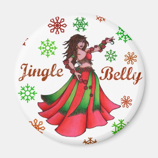 Jingle Bly Dancer Original Art Magnet (Vorne)