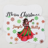 Jingle Bly Feiertagskarte (Vorne/Hinten)