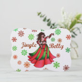 Jingle Bly Feiertagskarte (Stehend Vorderseite)