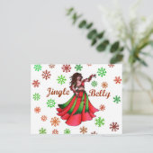Jingle Bly Feiertagspostkarte (Stehend Vorderseite)