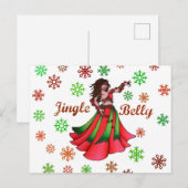 Jingle Bly Feiertagspostkarte (Vorne/Hinten)