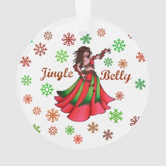 Jingle Bly Holiday Card Ornament (Rückseite)