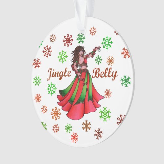 Jingle Bly Holiday Card Ornament (Vorderseite)