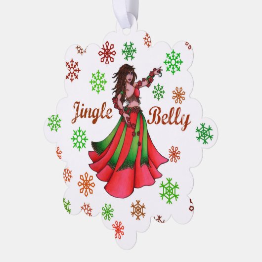 Jingle Bly Holiday Card Ornament Karte (Linke Ecke)