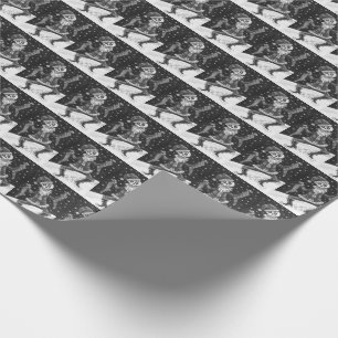 JINGLE BONES SANTA, URLAUB SKELETON & STRUMPFS GESCHENKPAPIER