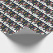 JINGLE BONES SANTA, URLAUB SKELETON & STRUMPFS GESCHENKPAPIER (Ecke)