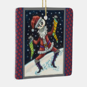 JINGLE BONES SANTA, URLAUB SKELETON & STRUMPFS KERAMIKORNAMENT (Rechts)