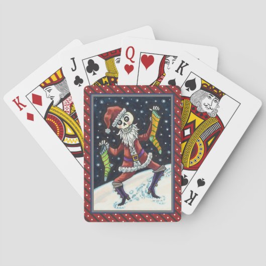 JINGLE BONES SANTA, URLAUB SKELETON & STRUMPFS SPIELKARTEN (Rückseite)