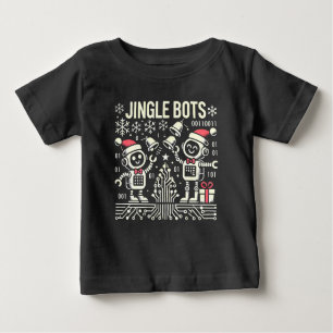 Jingle Bots Festive Holiday Roboter mit Weihnachts Baby T-shirt