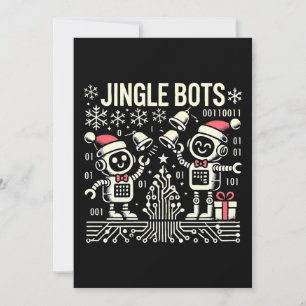 Jingle Bots Festive Holiday Roboter mit Weihnachts Einladung