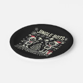 Jingle Bots Festive Holiday Roboter mit Weihnachts Pappteller (Schrägansicht)