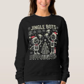 Jingle Bots Festive Holiday Roboter mit Weihnachts Sweatshirt (Vorderseite)