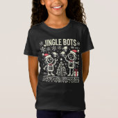 Jingle Bots Festive Holiday Roboter mit Weihnachts T-Shirt (Vorderseite)