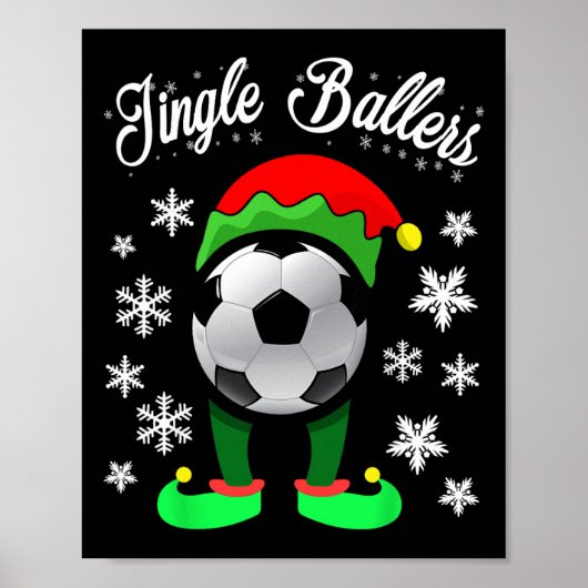 Jingle Byllers Weihnachts-Fußball-Elf  Poster (Vorne)