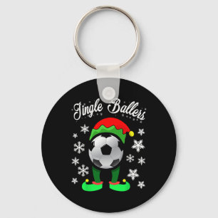 Jingle Byllers Weihnachts-Fußball-Elf Schlüsselanhänger