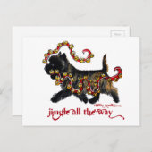 Jingle Cairn Christmas Feiertagspostkarte (Vorne/Hinten)