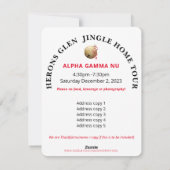 JINGLE CARD FEIERTAGSKARTE (Rückseite)