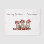 Jingle Cats Meowy Christmas Personalisiert Seidenpapier (Vorderseite)