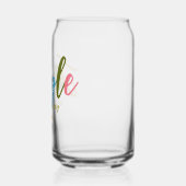 Jingle Christmas Tree farbenfrohe Typografie Name Dosenglas (Links)