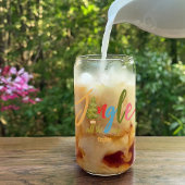 Jingle Christmas Tree farbenfrohe Typografie Name  Dosenglas