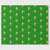 Jingle Claws Cat Holiday Wrapping Paper Geschenkpapier (Flach)