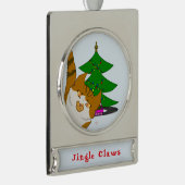 Jingle Claws Cat & Tree Holiday Ornament (Rechts)