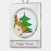 Jingle Claws Cat & Tree Holiday Ornament (Links)