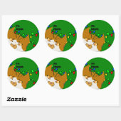 Jingle Claws Christmas Gift Tag Sticker (Blatt)