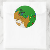 Jingle Claws Christmas Gift Tag Sticker (Tasche)