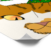 Jingle Claws Christmas Kids Holiday Art Poster (Ecke)