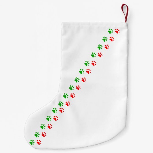 Jingle Claws Custom Holiday Stocking Kleiner Weihnachtsstrumpf (Rückseite)