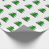Jingle Claws Holiday Tree Wrapping Paper Geschenkpapier (Ecke)