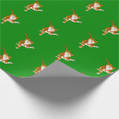 Jingle Claws Katzen-Feiertags-Geschenkpapier Geschenkpapier (Ecke)